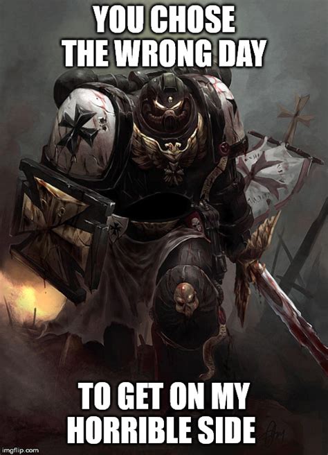 I think it's actually in the 8th ed SM codex that if the Emperor got off the throne and told them,. . Black templars memes